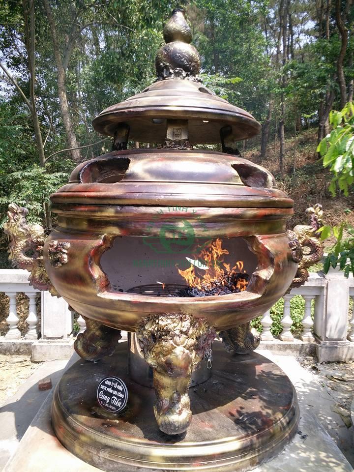 đỉnh hóa vàng Tâm Phúc được sử dụng tại nhiều đình, đền chùa, chung cư tại Hà Nội