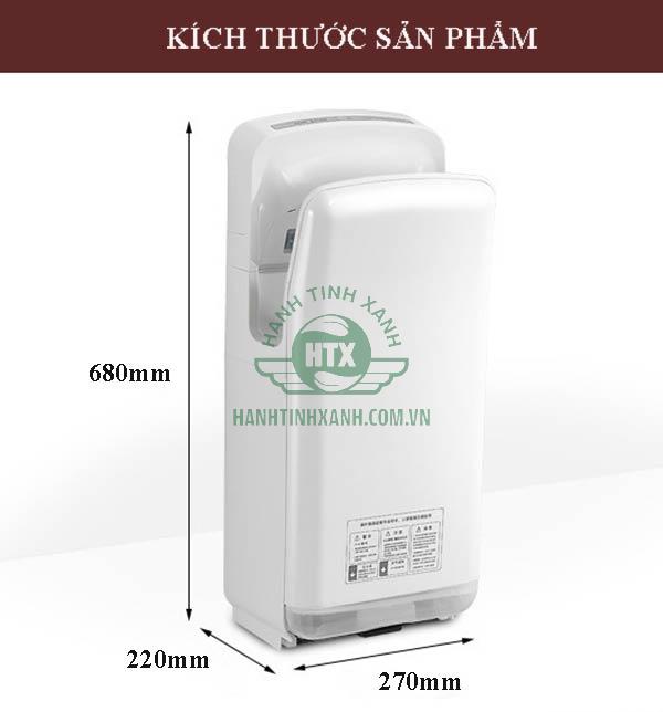 Tham khảo nhanh kích thước máy hơ tay