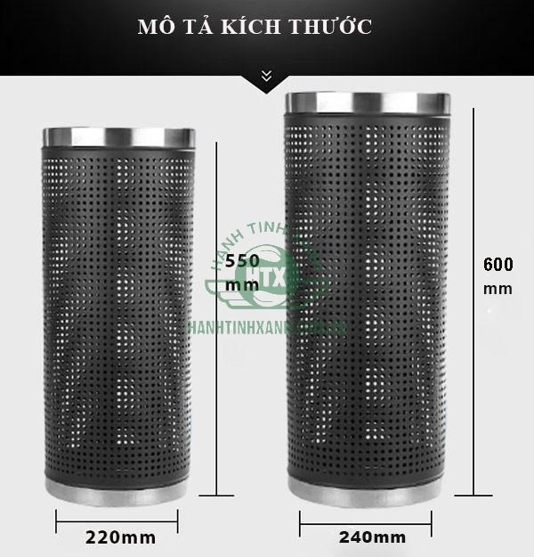 Kích thước sọt để ô thép sơn tĩnh điện viền inox