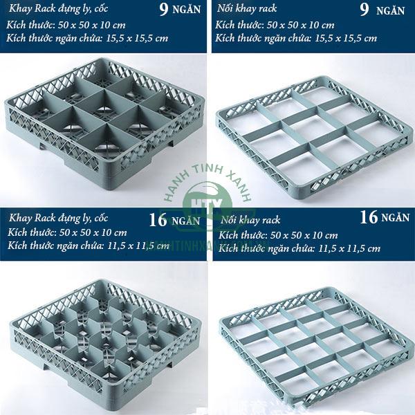 Tham khảo thông số khay nhựa đựng ly cốc- rack nhựa