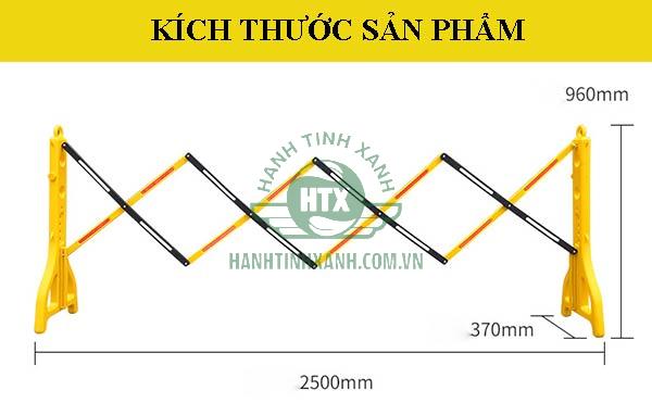 Kích thước rào chắn đường giao thông