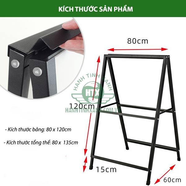 Chi tiết kích thước Standee đứng ngoài trời
