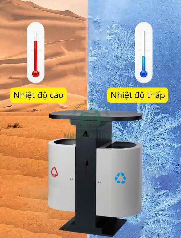 Thùng chứa rác chịu được mọi tác động nắng mưa
