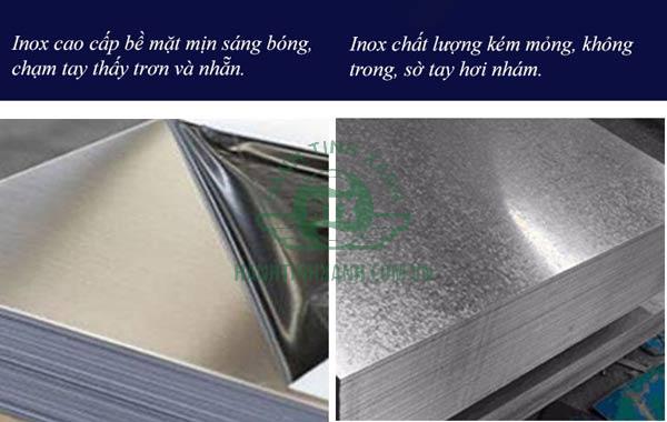 Nhận biết inox loại tốt và inox kém chất lượng
