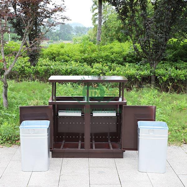 2 sọt tôn hoa đựng rác dễ dàng tháo rời
