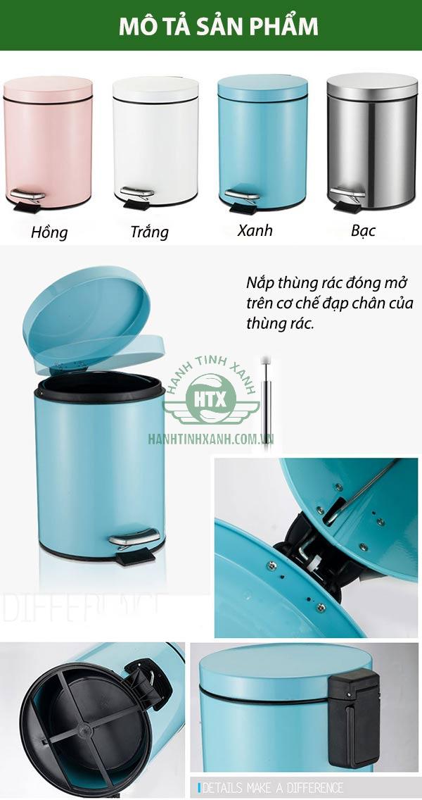 Chi tiết đặc điểm thiết kế thùng rác
