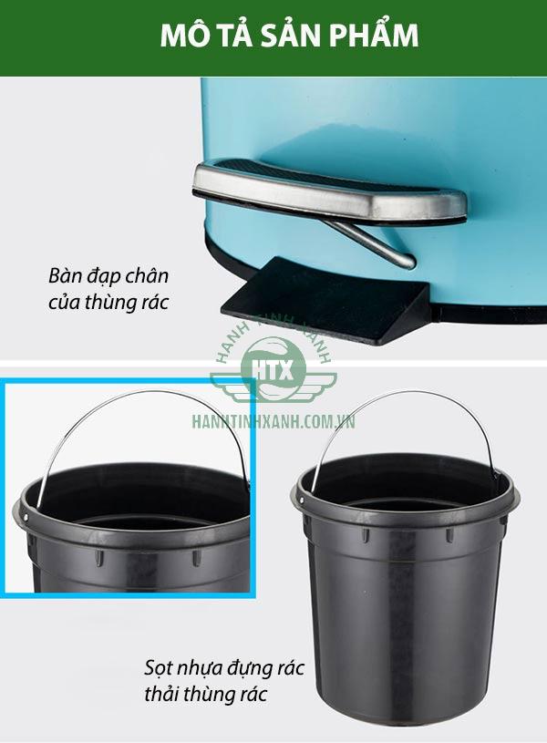 Chi tiết đặc điểm thiết kế thùng rác