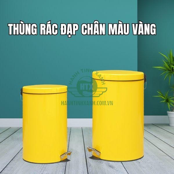 Liên hệ Hành Tinh Xanh để mua thùng rác đạp chân sơn màu đẹp