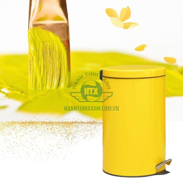 Vỏ thùng rác làm bằng inox sơn màu