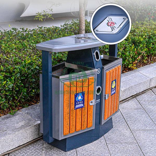 Khay gạt tàn của thùng rác