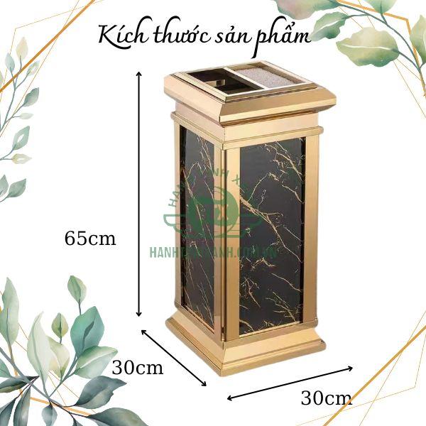 Tham khảo kích thước thùng rác đá tiền sảnh