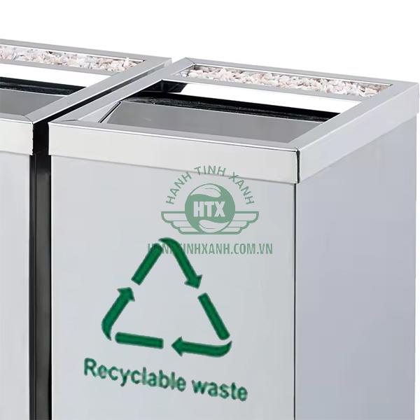 Thiết kế nắp thùng rác bập bênh