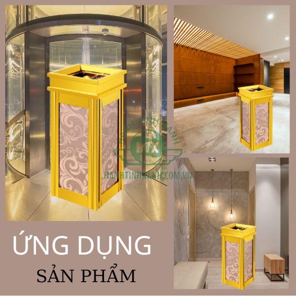 Mẫu thùng rác trang trí phù hợp với những không gian sang trọng