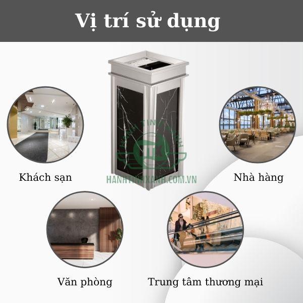 Mẫu thùng rác phù hợp nhiều không gian sang trọng