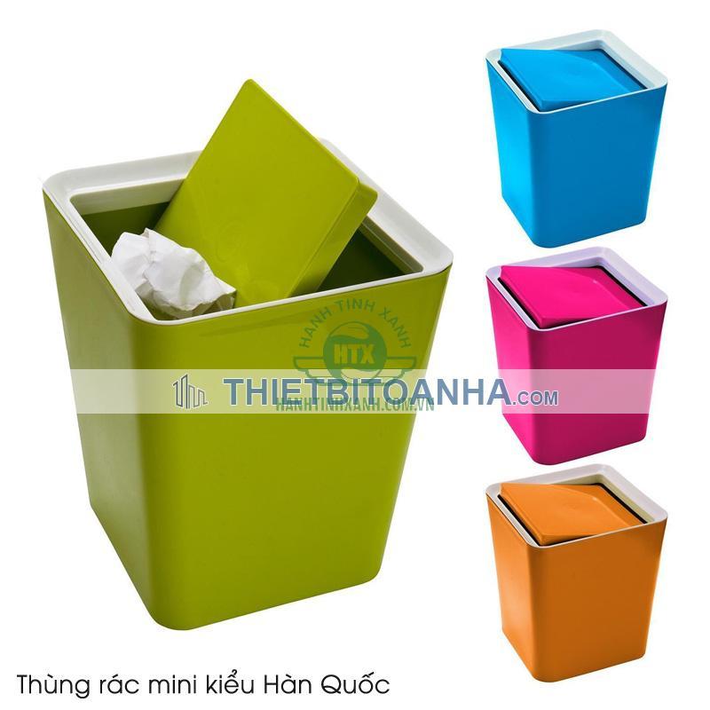 thùng rác mini kiểu hàn quốc
