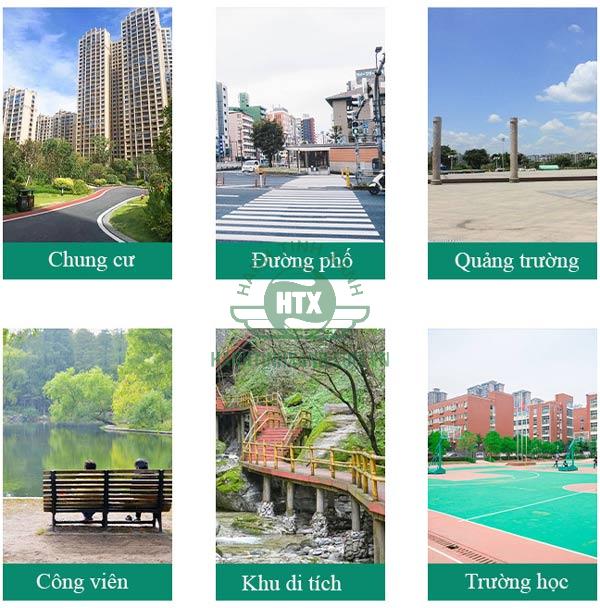 Đẹp, bền và tiện dụng nên thùng rác thép được sử dụng ở nhiều không gian
