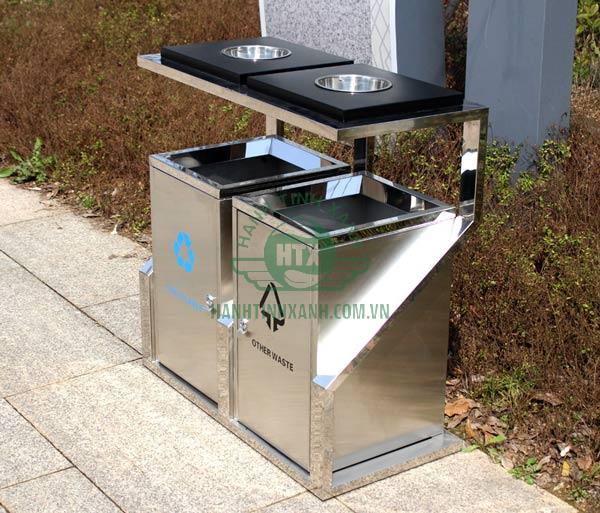 Hình ảnh chụp tại showroom trưng bày thùng rác của Hành Tinh Xanh