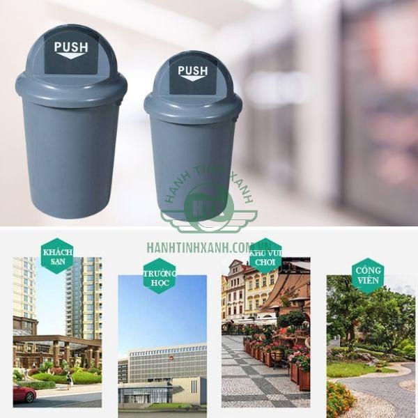 Thùng rác nhựa dung tích lớp sử dụng được nhiều không gian