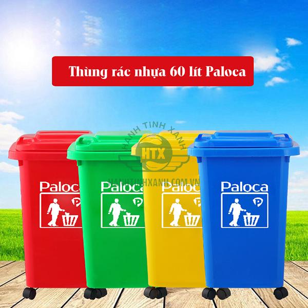 Thùng rác nhựa 60 lít thương hiệu Paloca