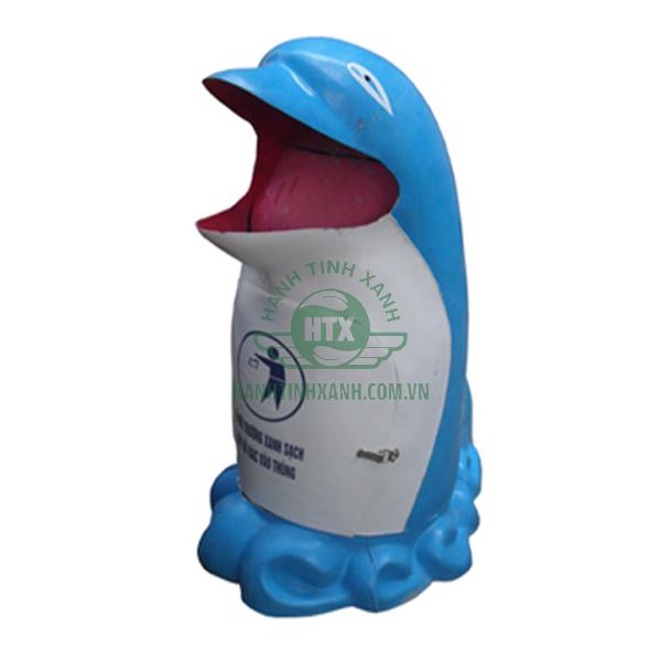Thùng rác nhựa composite chim cánh cụt