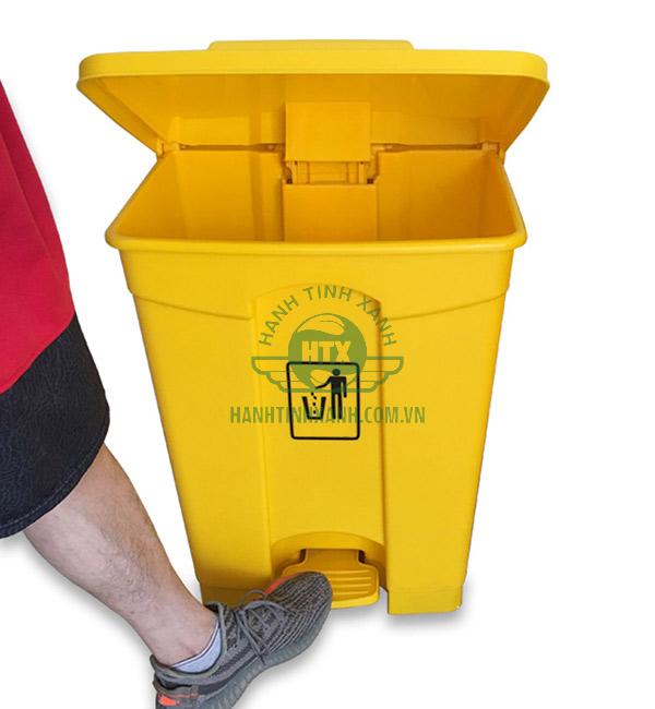 Mô tả thùng rác nhựa đạp chân