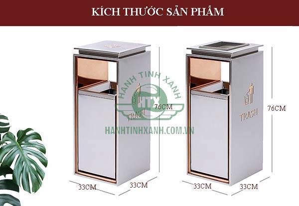 Tham khảo kích thước thùng rác sảnh chung cư, khách sạn