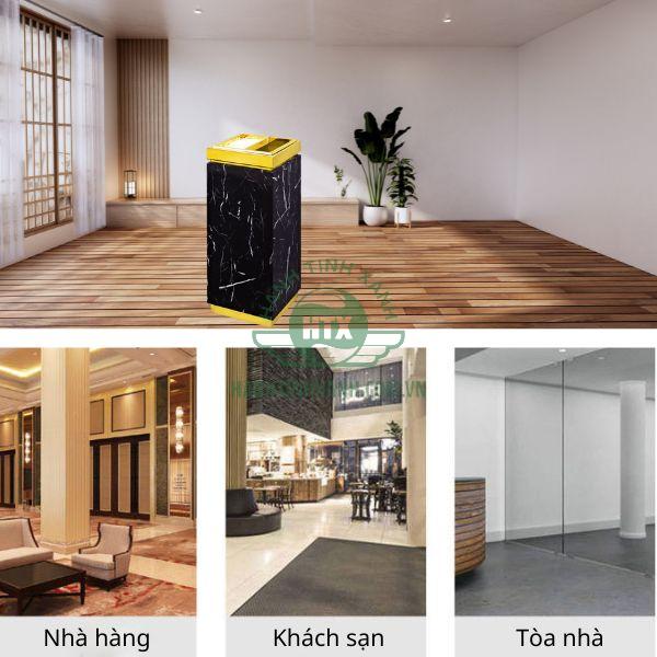 Thùng rác đá sang trọng phù hợp không gian lịch sự