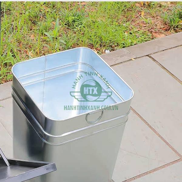 Sọt đựng rác bằng tôn hoa