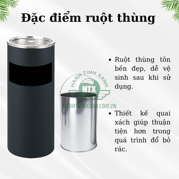 Ruột thùng rác làm bằng tôn hoa