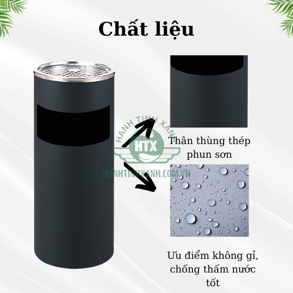 Mẫu thùng rác được sản xuất từ thép sơn tĩnh điện