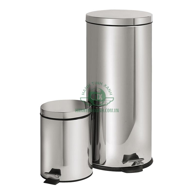 thùng rác inox đạp chân