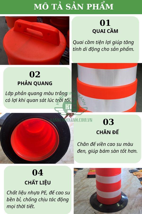 Khám phá đặc điểm trụ nhựa PE chống va đập