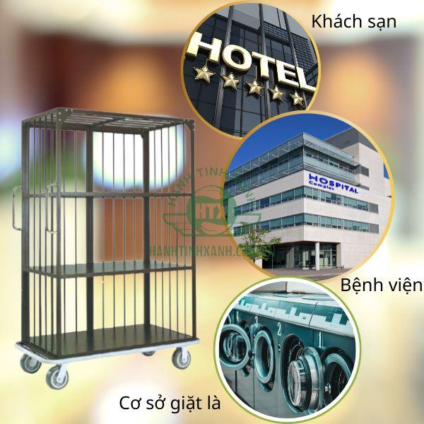 Xe vận chuyển đồ vải sử dụng được trong nhiều không gian