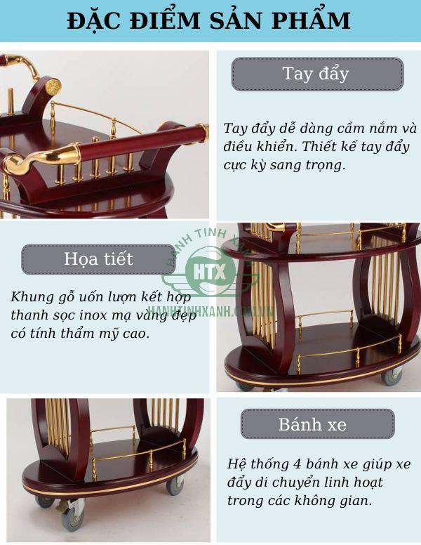 Tham khảo đặc điểm thiết kế xe chở rượu nhà hàng
