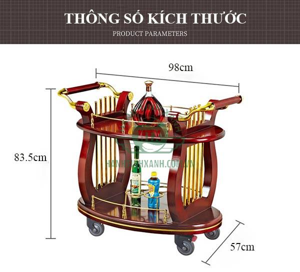 Kích thước xe chở rượu vang 2 tầng