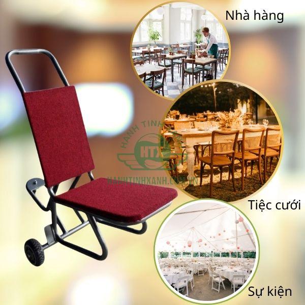 Xe đẩy phù hợp với nhiều không gian kinh doanh