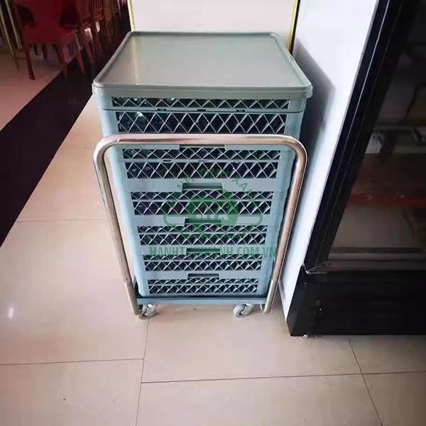 Thiết kế xe đẩy rack đựng đơn giản, chịu tải lớn