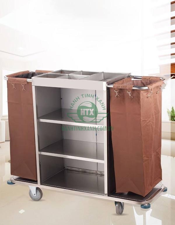 Mẫu xe đầy trolley dọn buồng phòng cỡ lớn