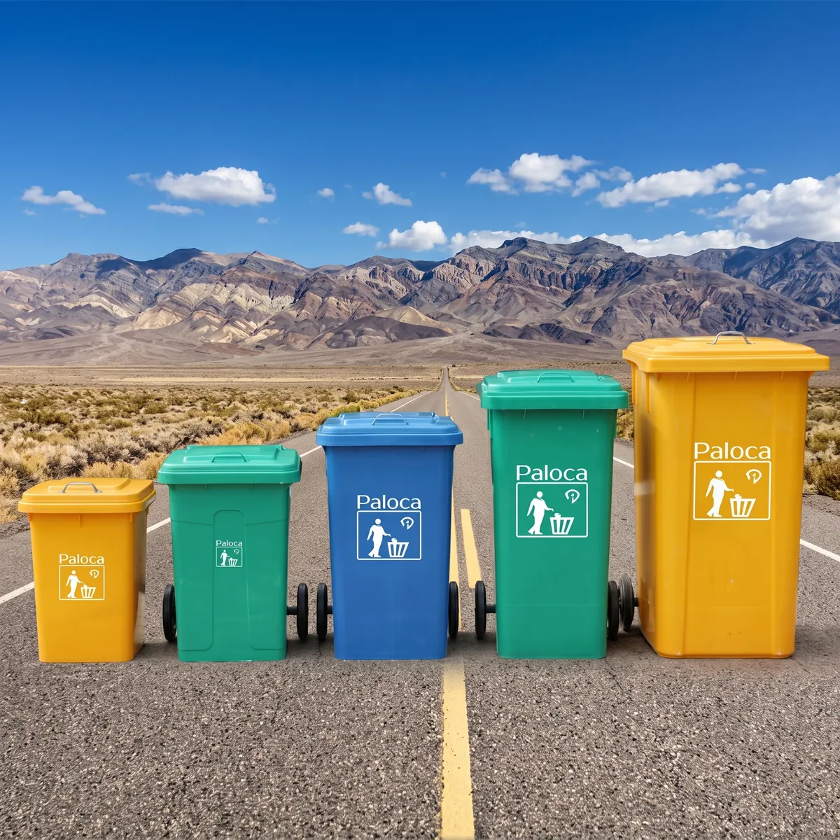 Thùng rác nhựa HDPE bền đẹp chịu lực tốt