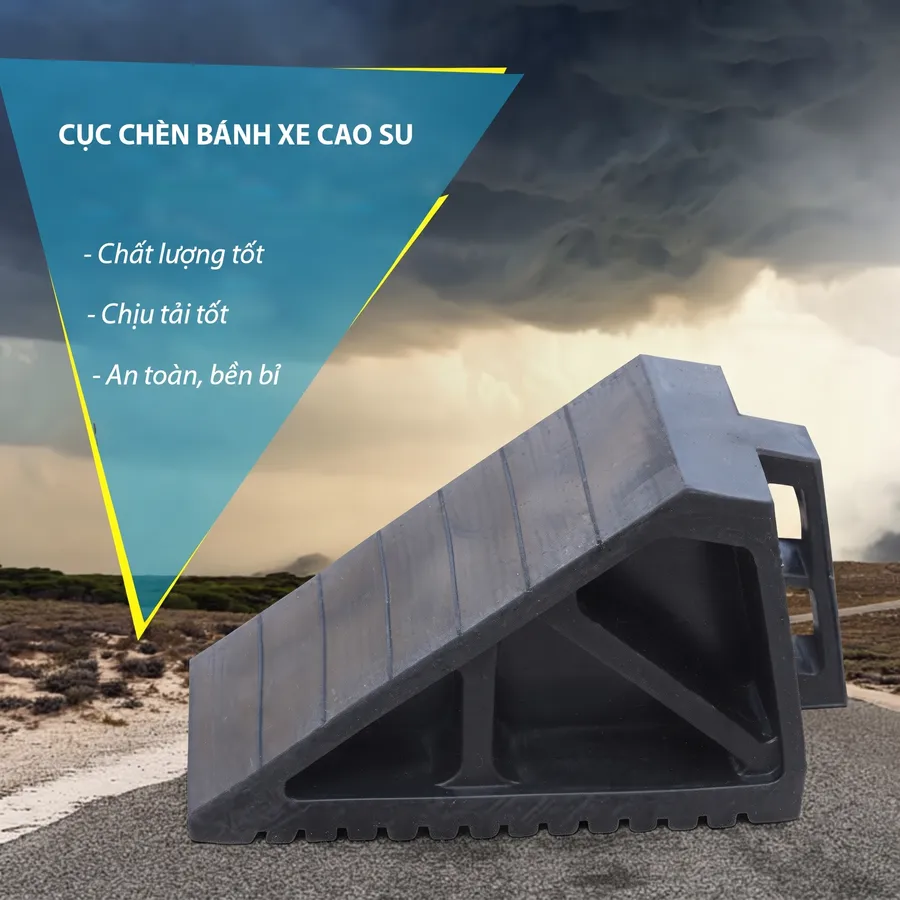 chèn lùi bánh xe, cao su chặn bánh xe cao su