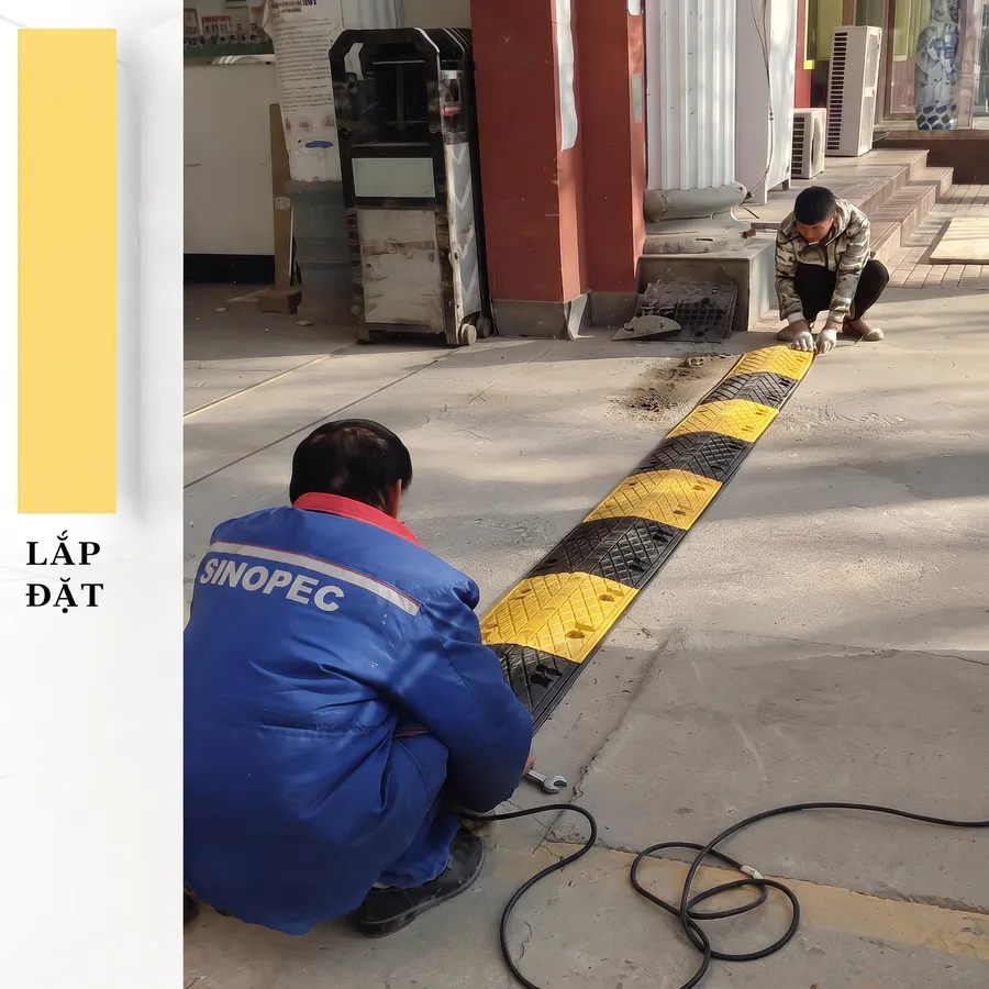 Lắp đặt gờ giảm tốc