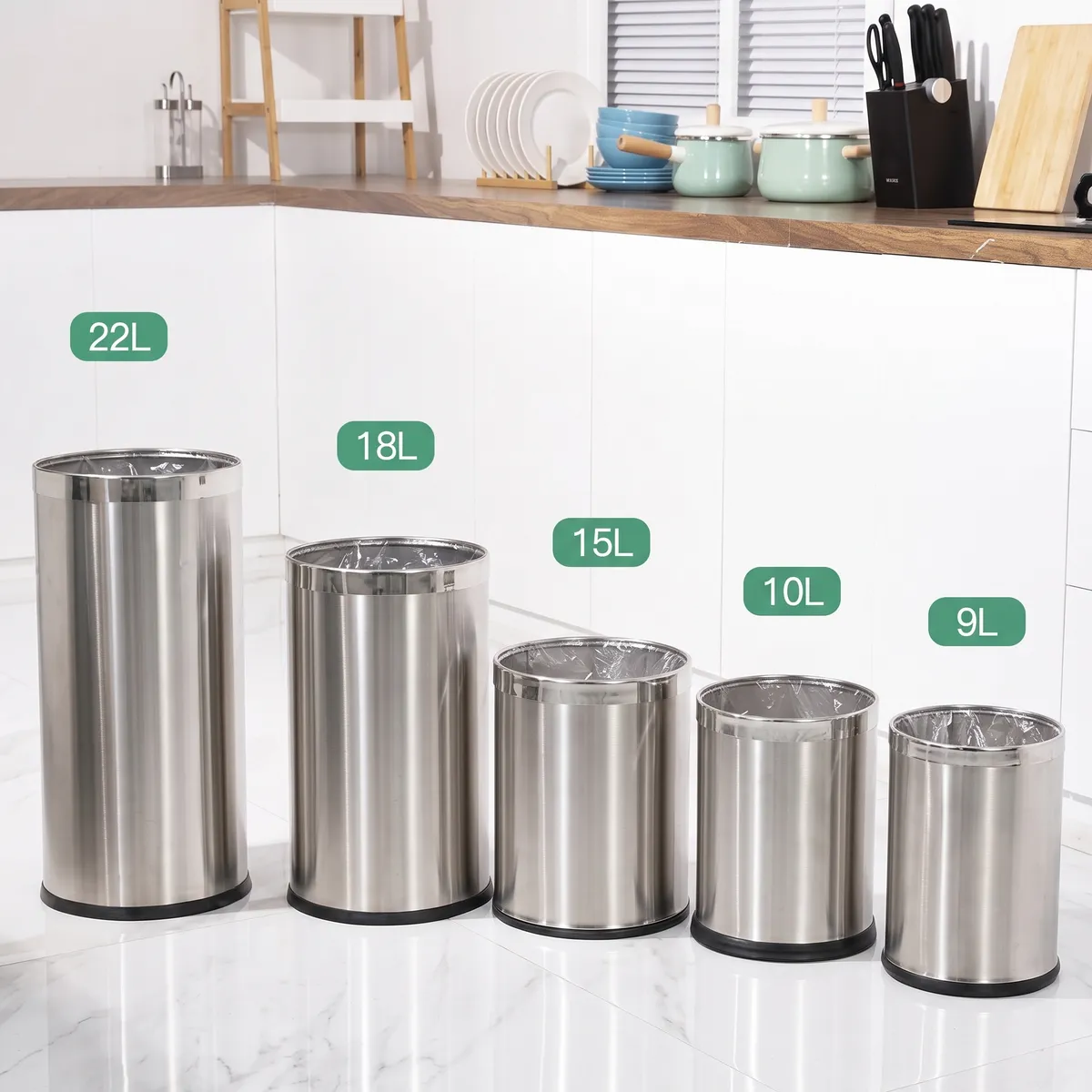 Mẫu thùng rác inox Hành Tinh Xanh đa dạng kiểu dáng