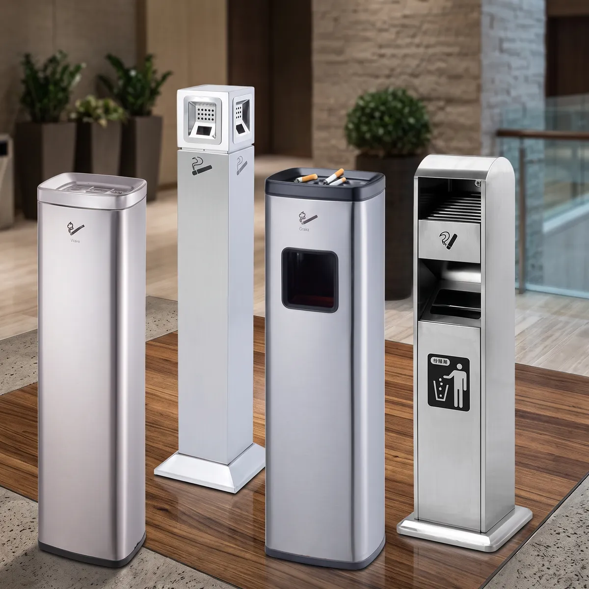 Thùng đựng rác inox cao cấp dễ vệ sinh