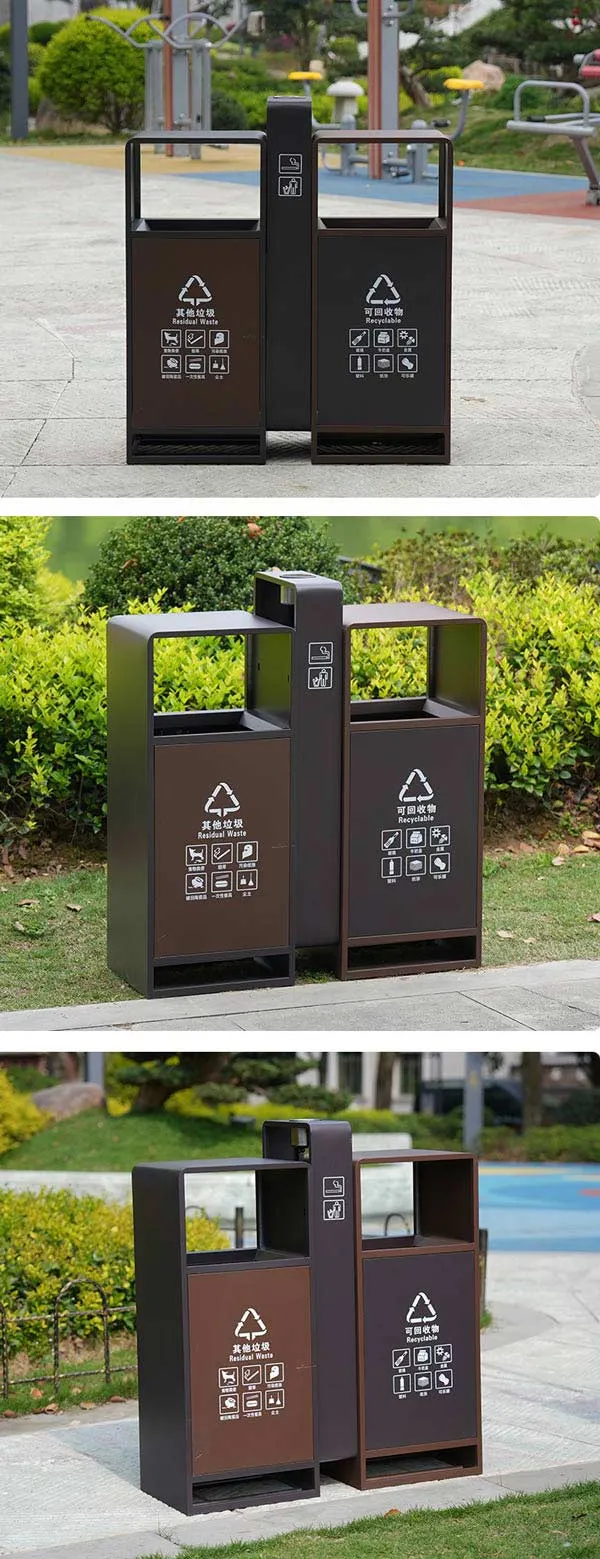 Thùng rác công cộng ngoài trời