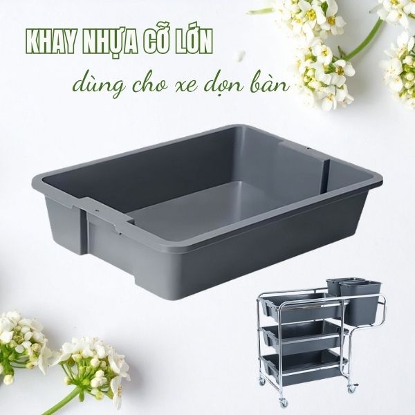 Khay nhựa dọn bàn nhà hàng cỡ lớn