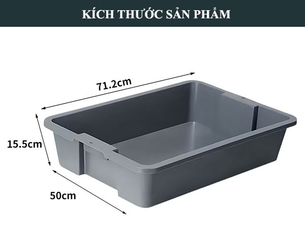 Tham khảo kích thước khay nhựa dọn bàn nhà hàng cỡ lớn