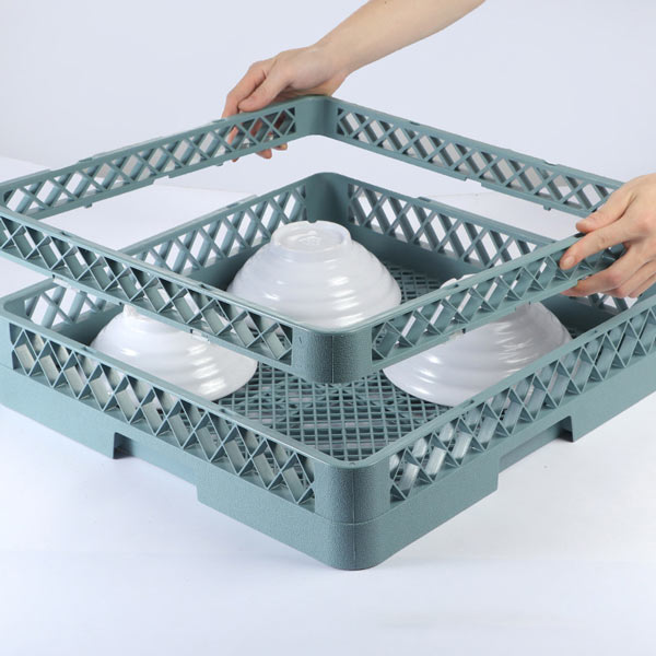 Khay rack bát đĩa hình vuông