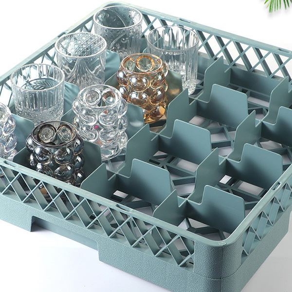 Rack đựng ly 16 ngăn màu ghi