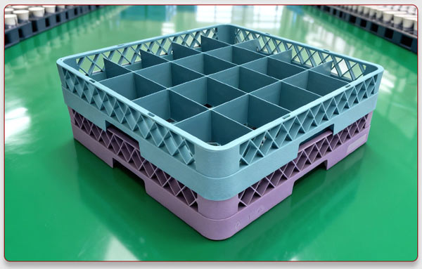 Rack đựng ly 20 ngăn màu ghi