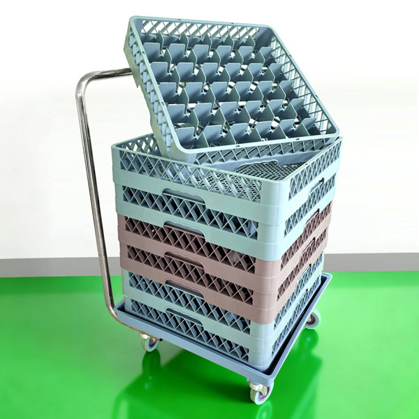 Rack đựng ly 36 ngăn màu ghi